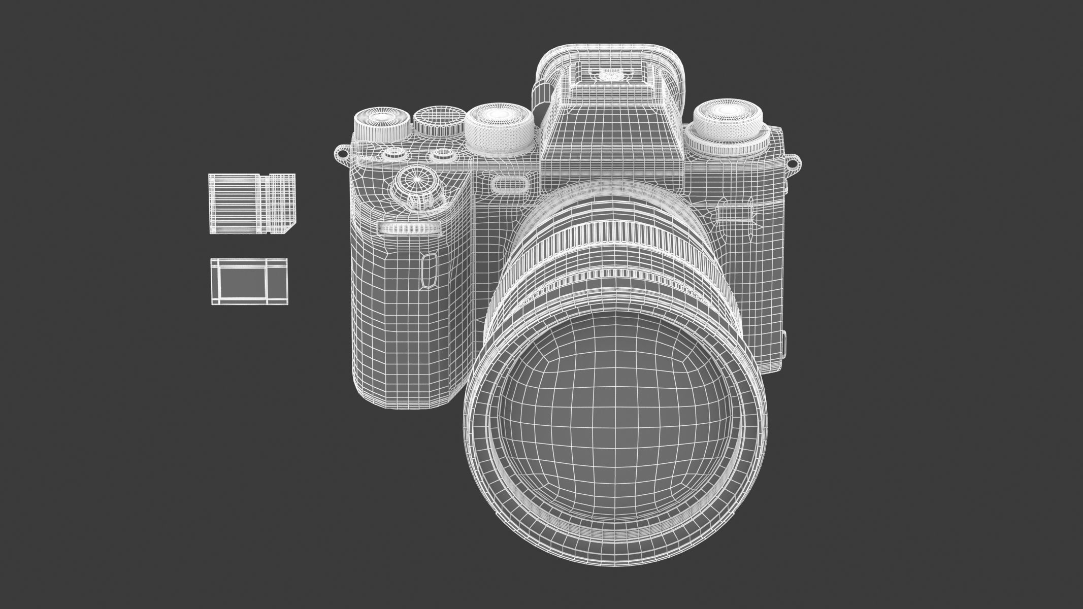 Sony Alpha A1 with Lens 3D model_13