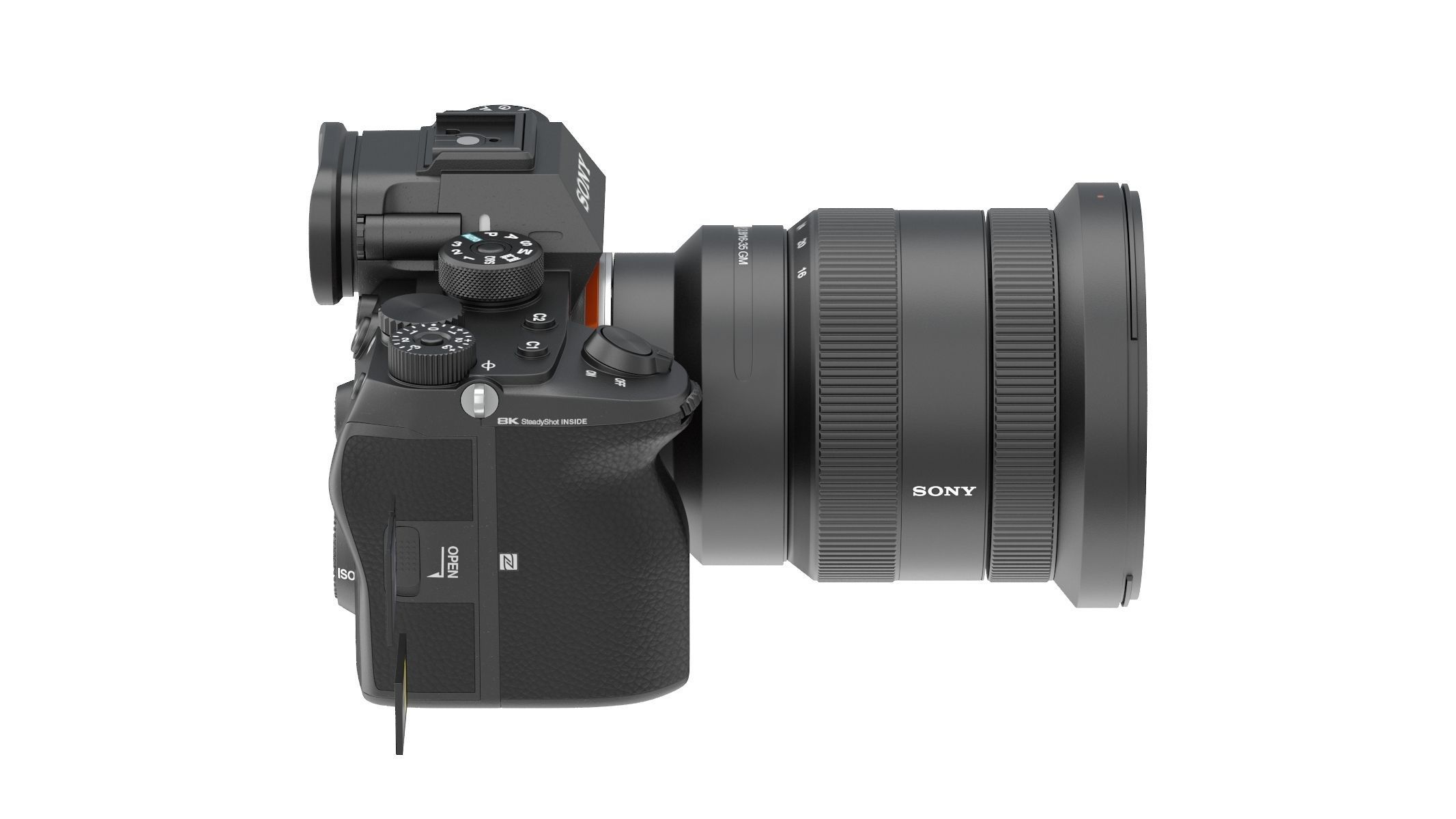 Sony Alpha A1 with Lens 3D model_2