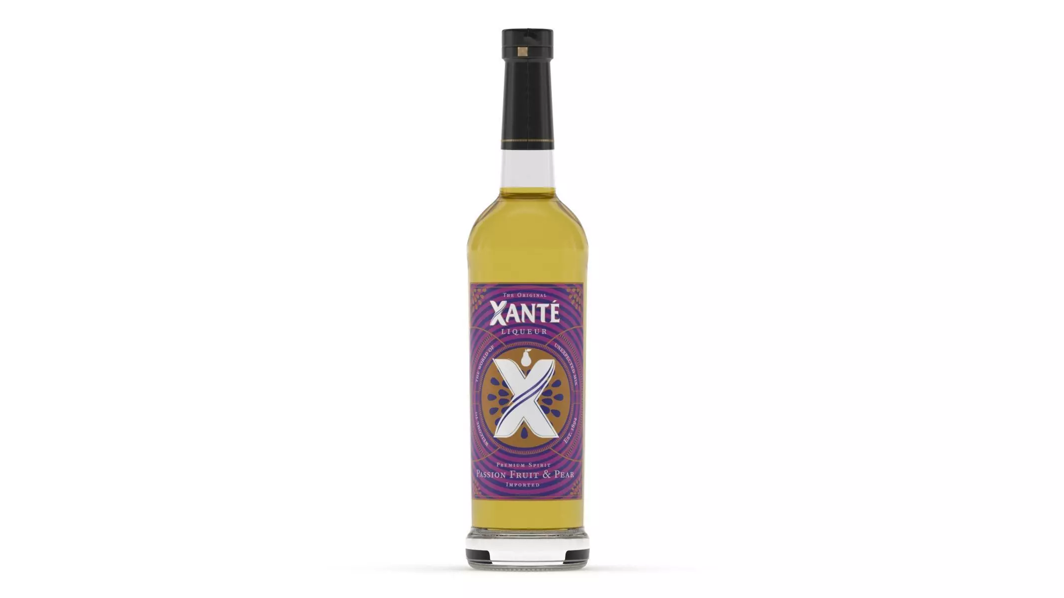 Xante Liqueur Bottle 3D model_0