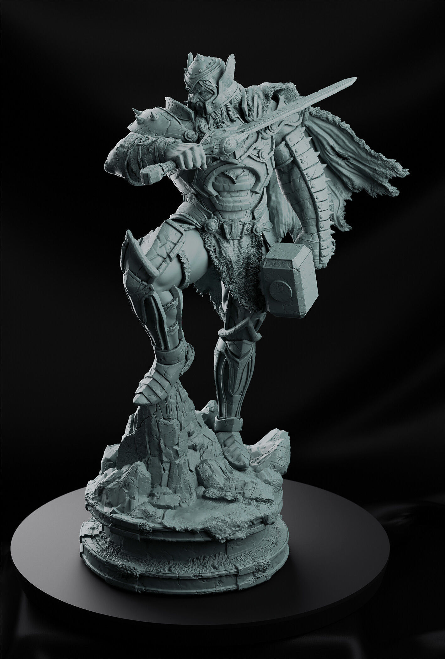King Thor 3D Print 3D print model_7