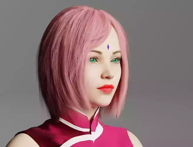 ADULT SAKURA HARUNO FROM NARUTO 3D model