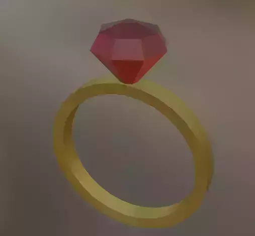 Red Diamond Ring
