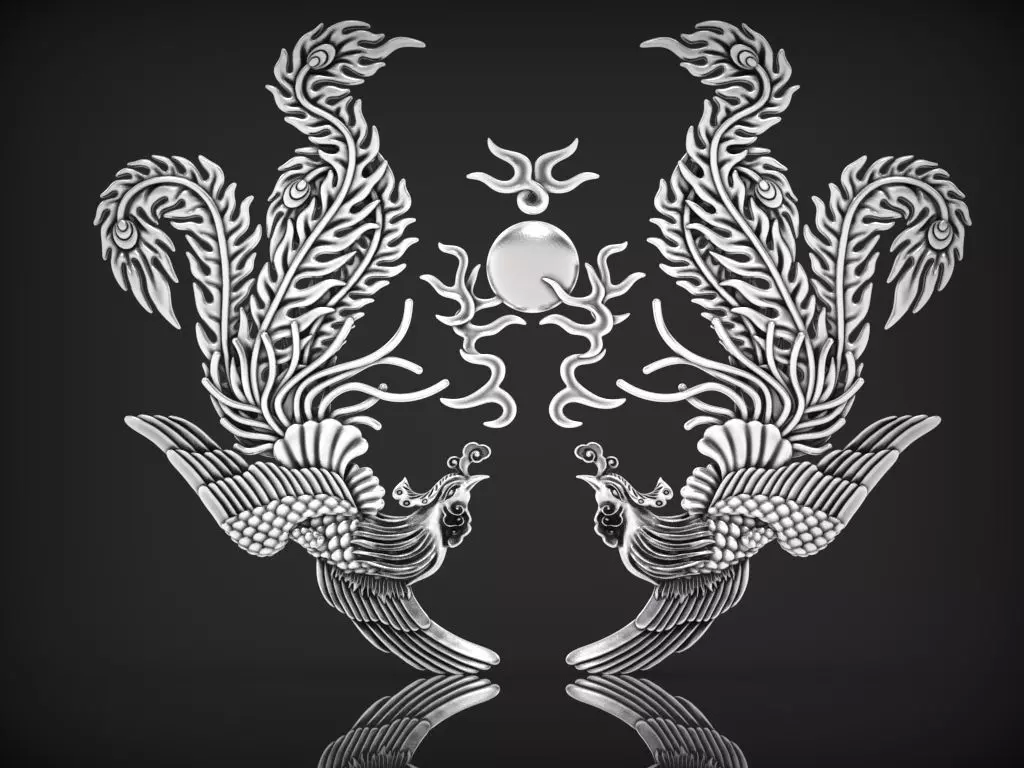 Phoenix Relief 3D print model_0