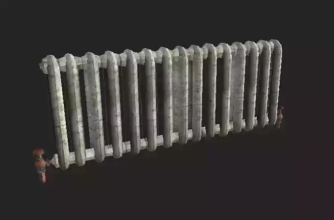Radiator Low-poly 3D model