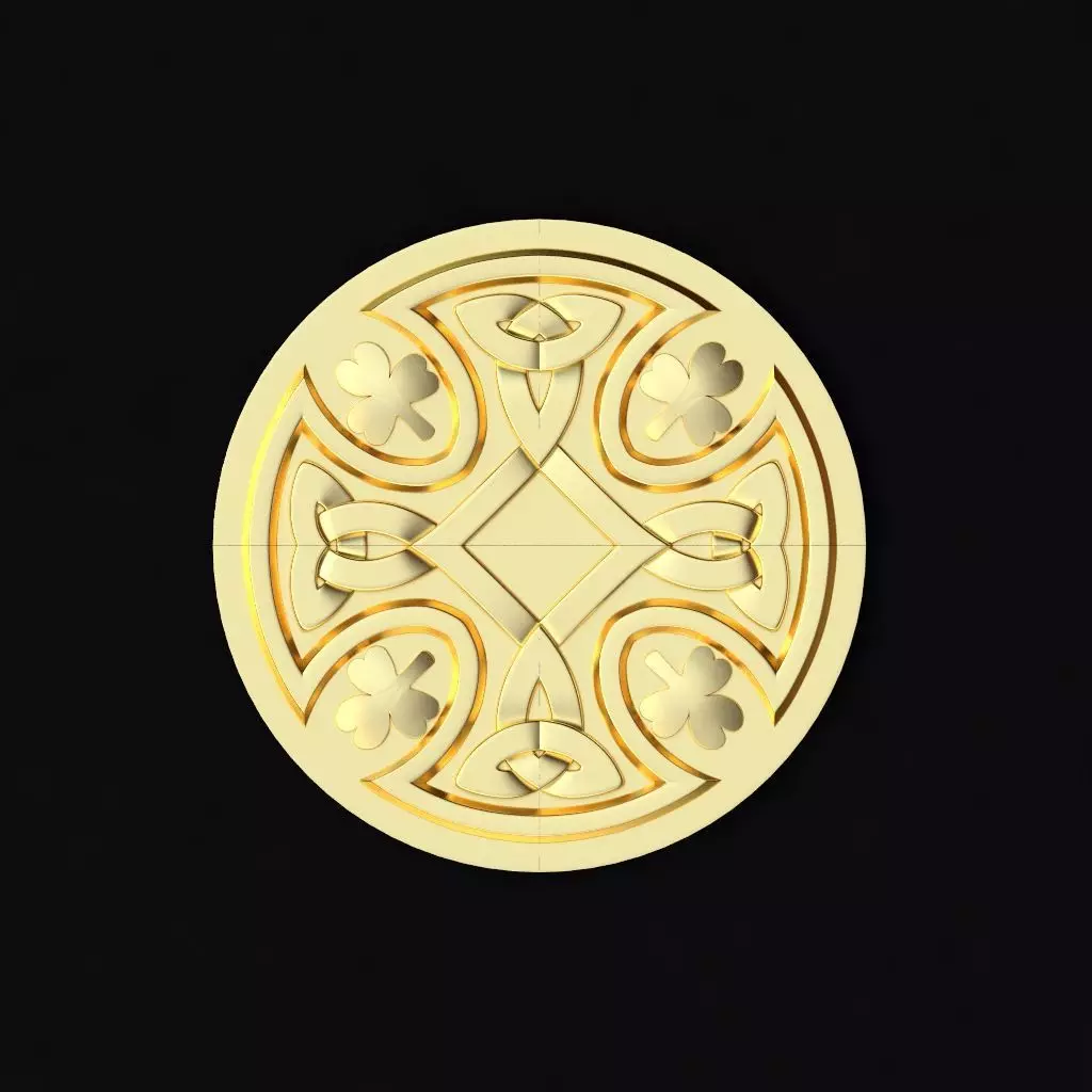 Central decor ornament for furniture Free 3D model
