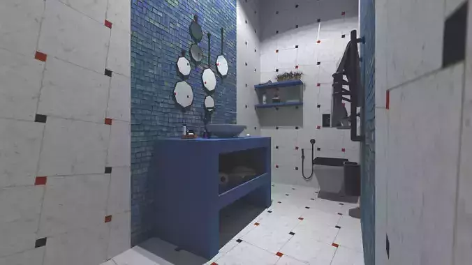 Guest toilet inside the villa