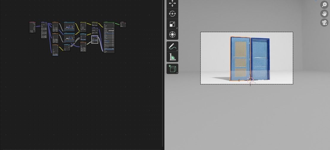 the door Low-poly 3D model_2