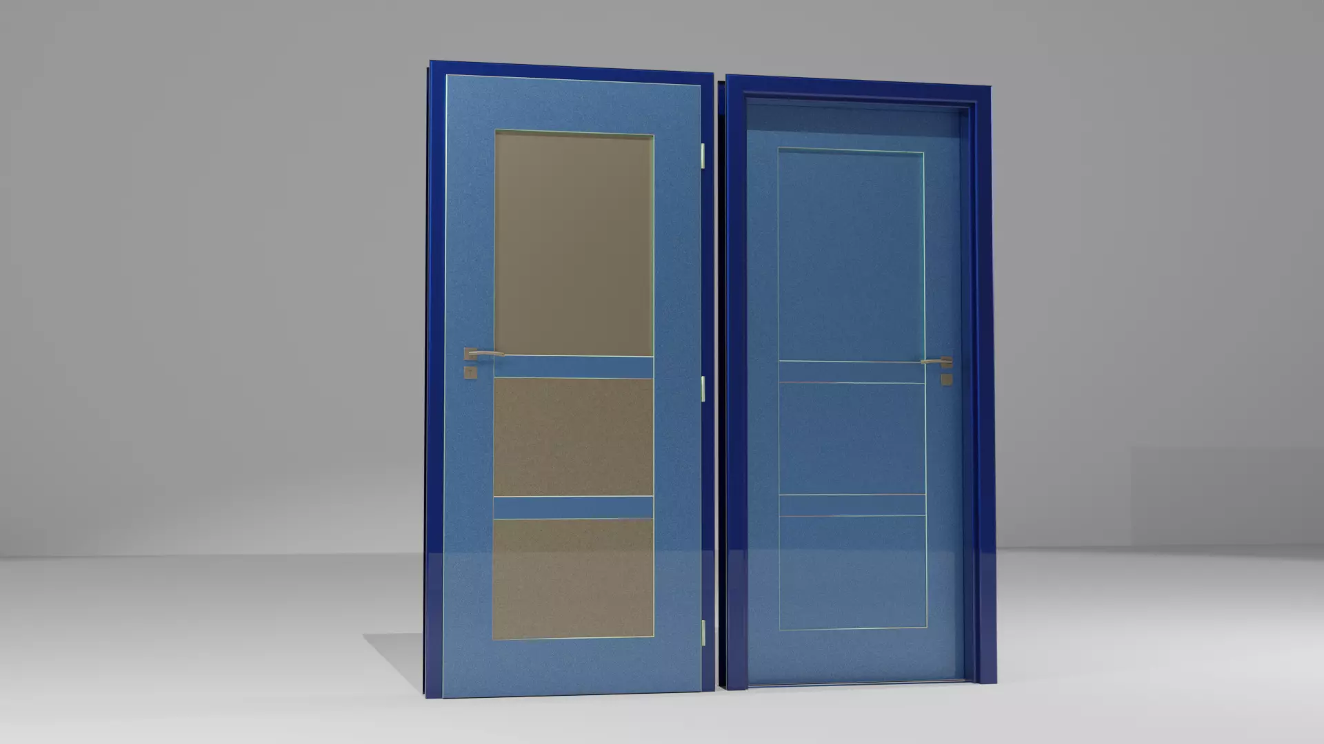 the door Low-poly 3D model_0