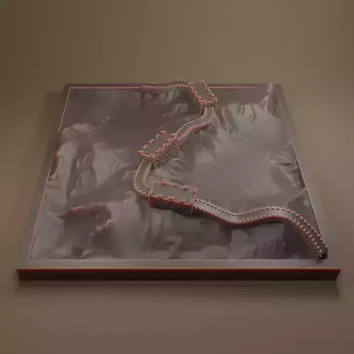 The great wall of china 3D print model