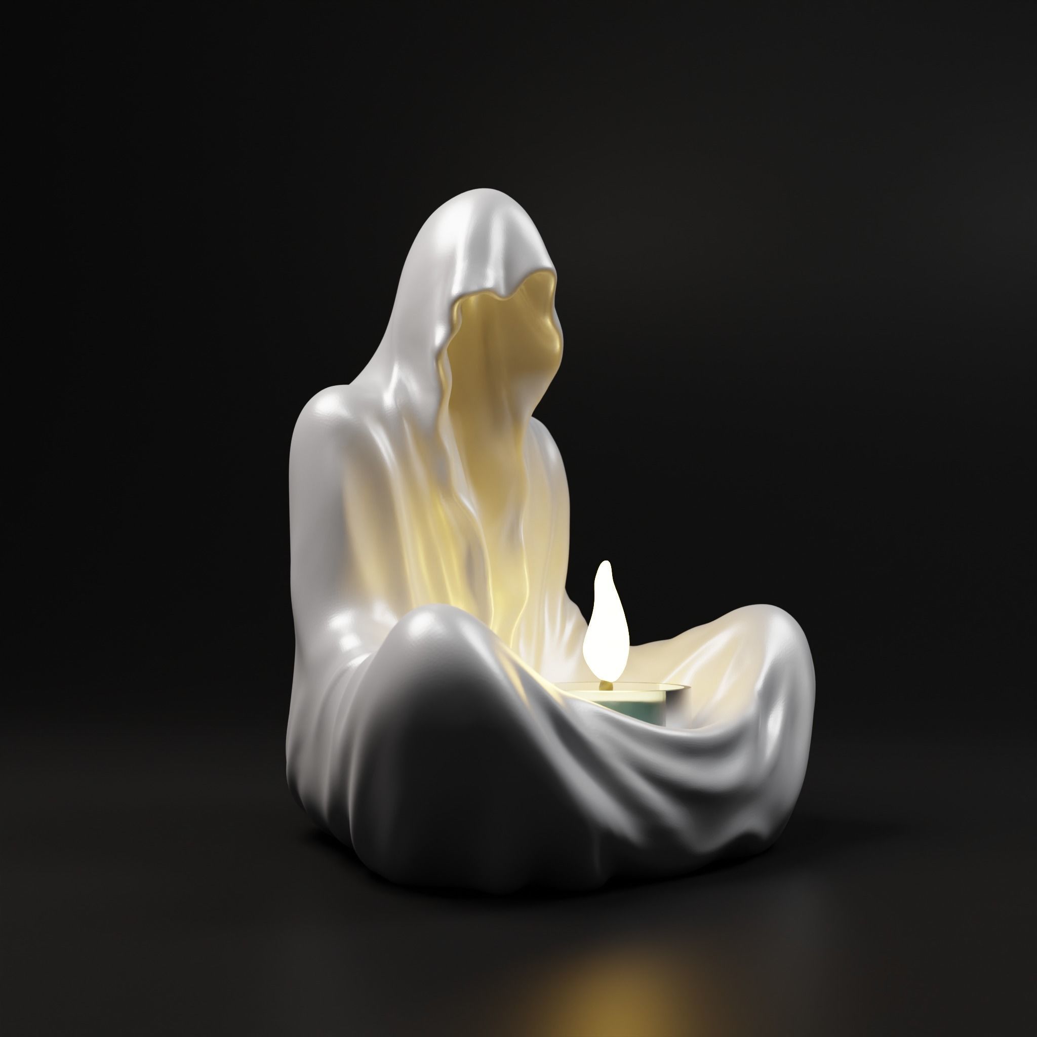 Candle holder 3D print model_1
