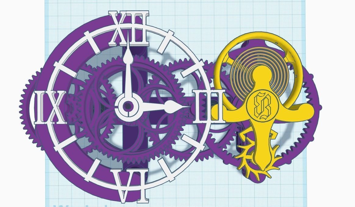  mechanical watches 3D print model_1