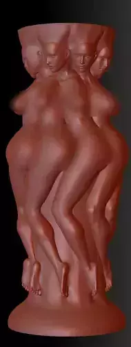 Young body of Girl Vase or Base 1