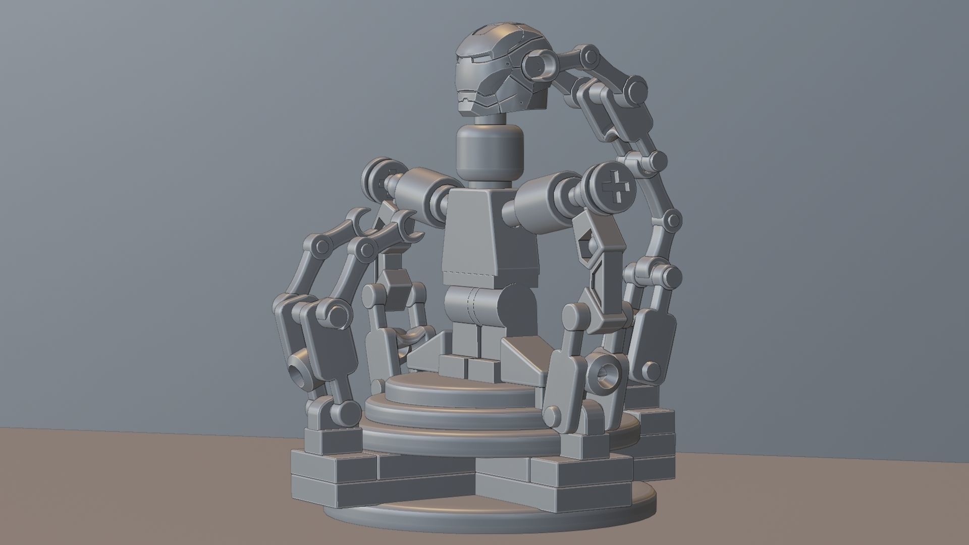 Lego Iron Man 3D model_69