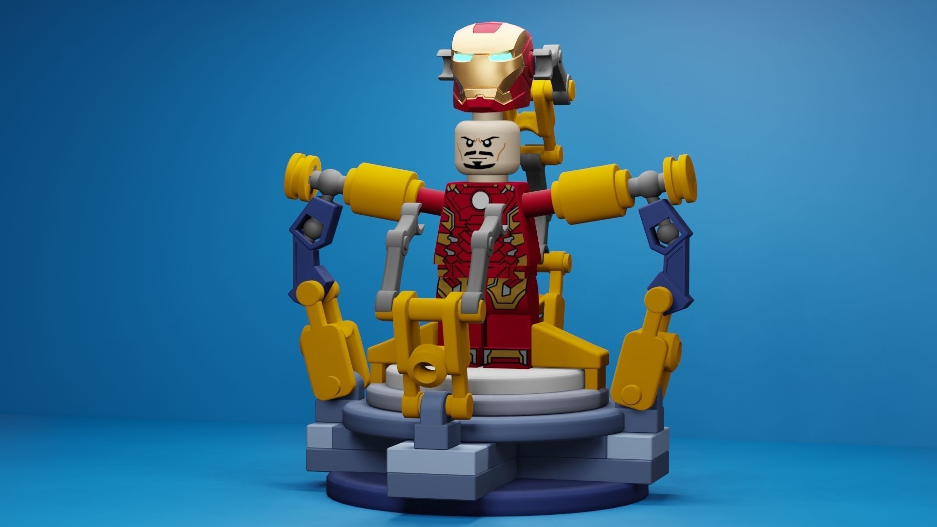 Lego Iron Man 3D model_60