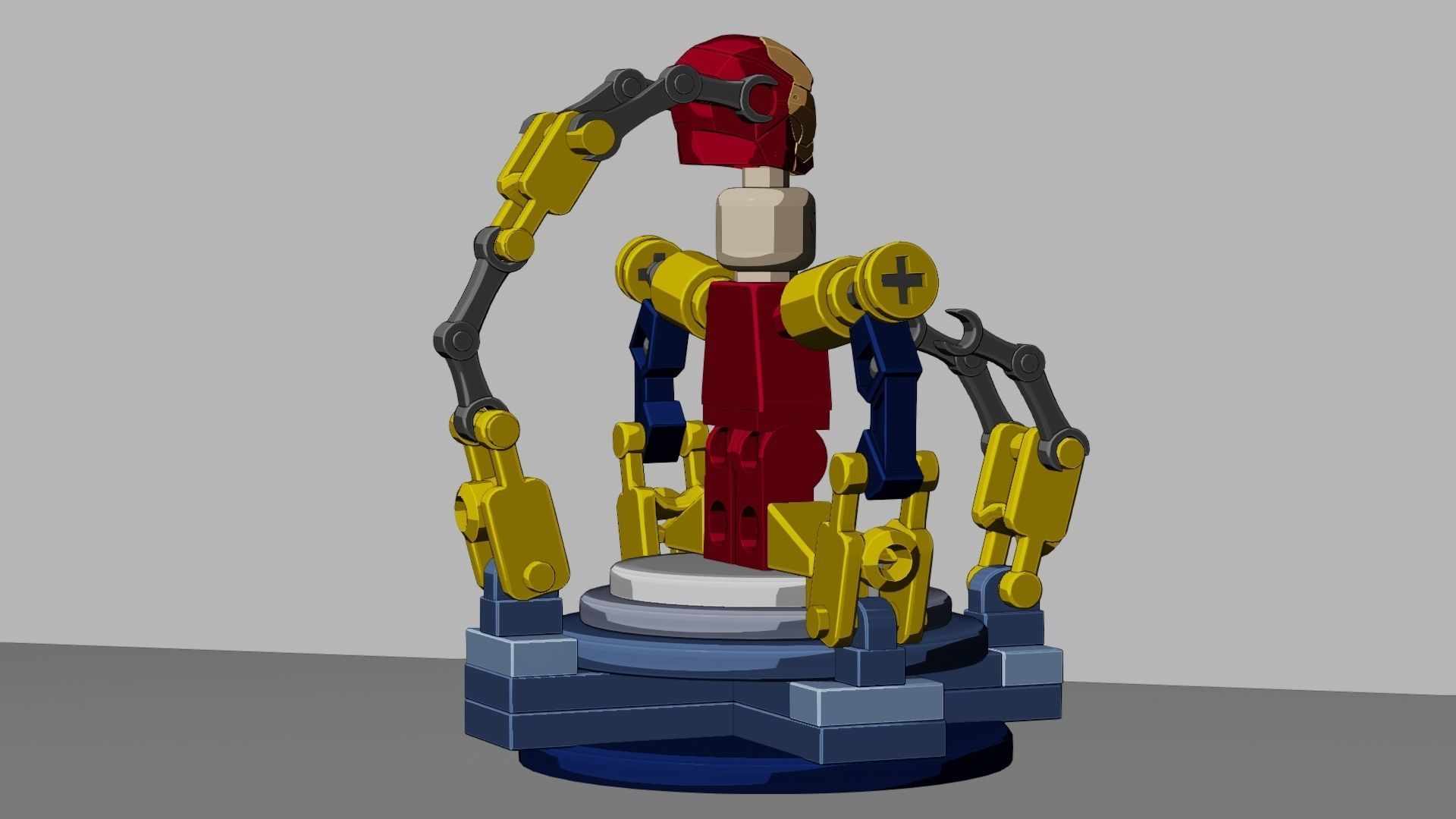 Lego Iron Man 3D model_82
