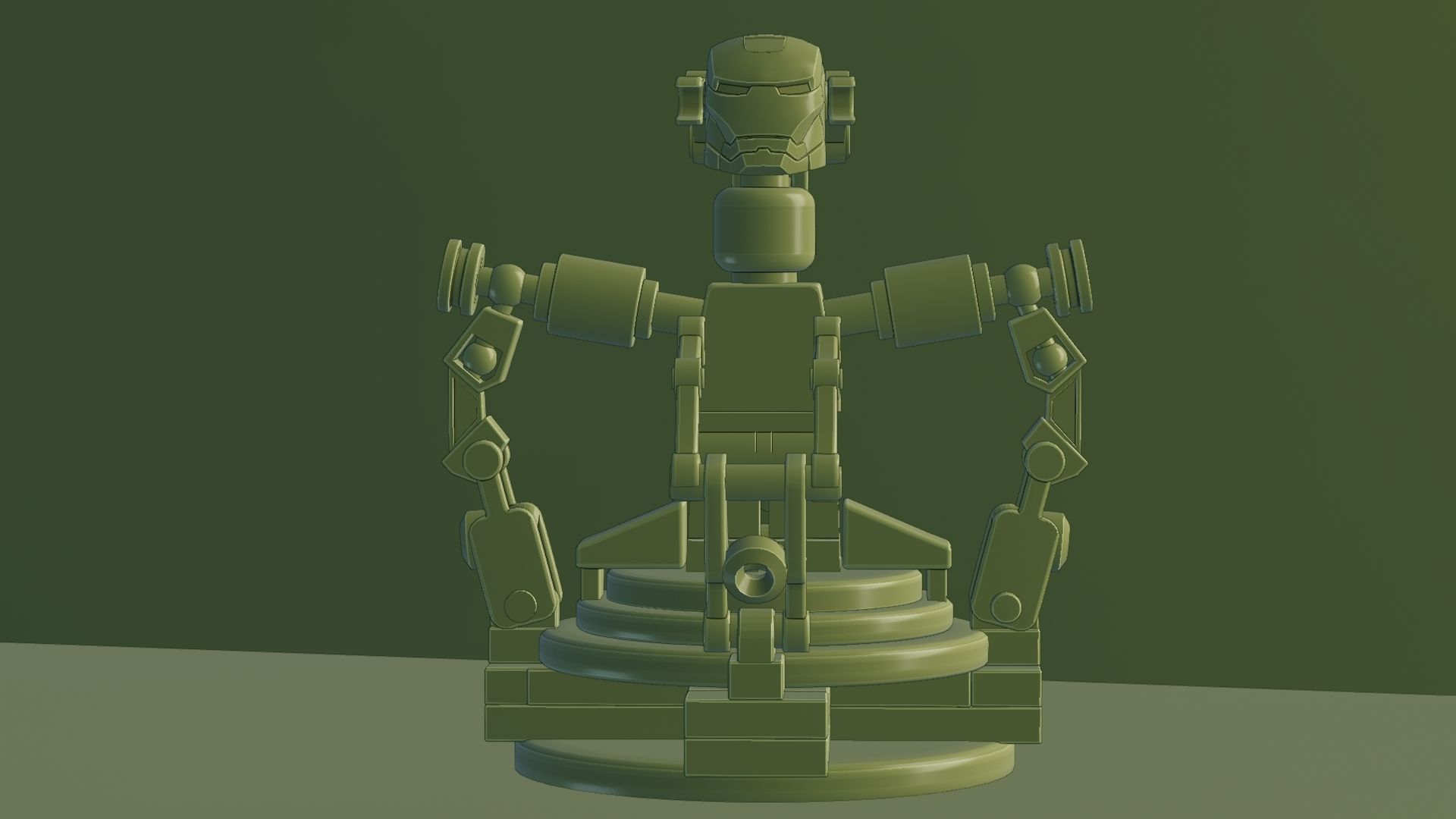 Lego Iron Man 3D model_93