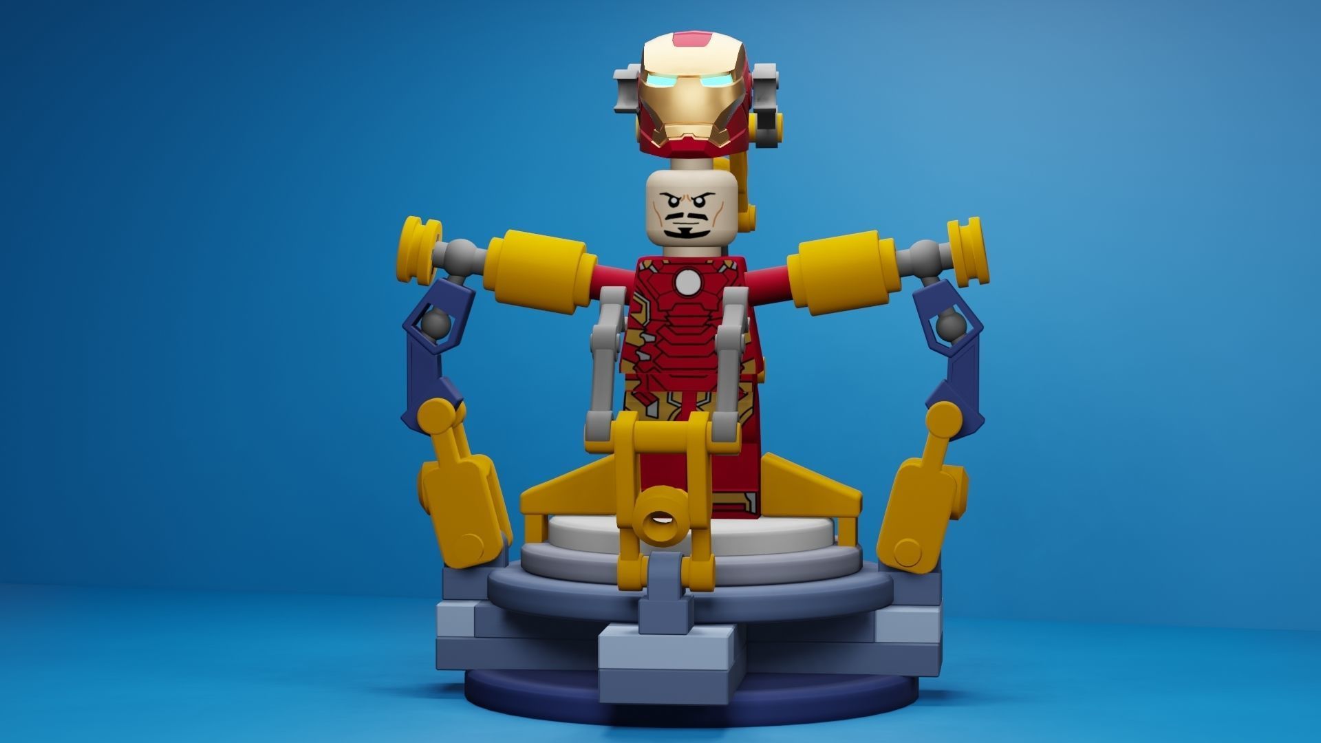 Lego Iron Man 3D model_57