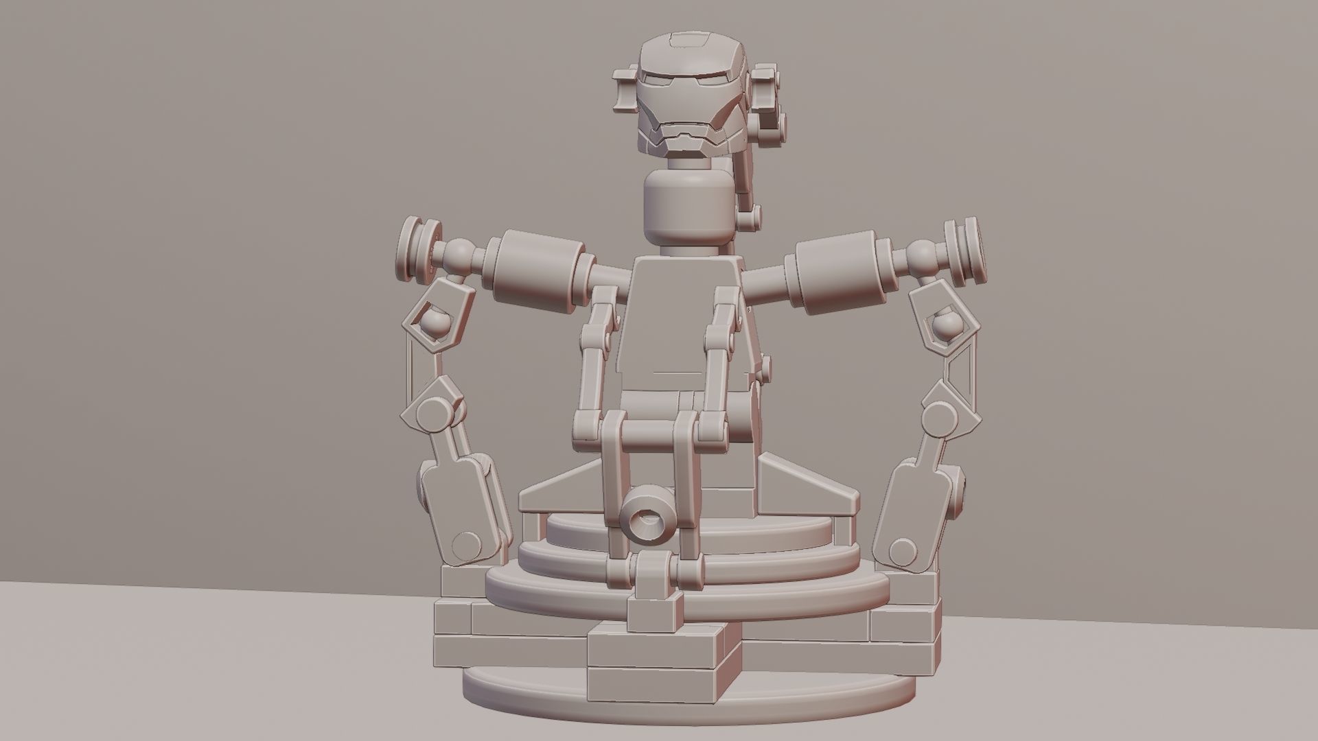 Lego Iron Man 3D model_94