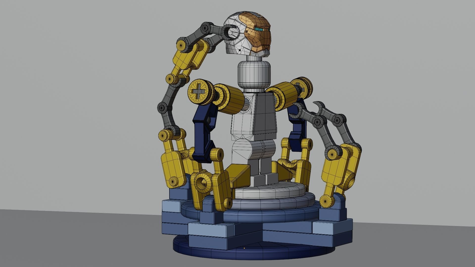 Lego Iron Man 3D model_47