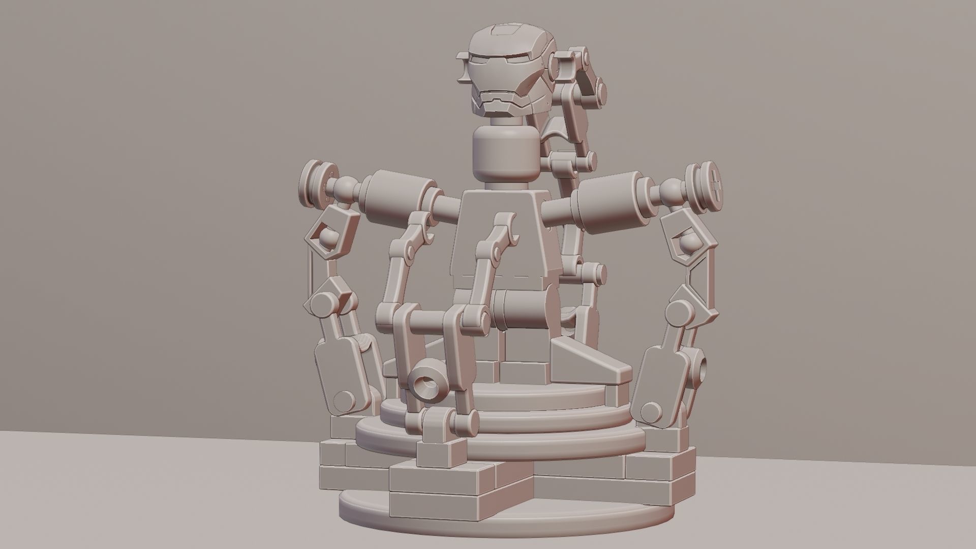 Lego Iron Man 3D model_96