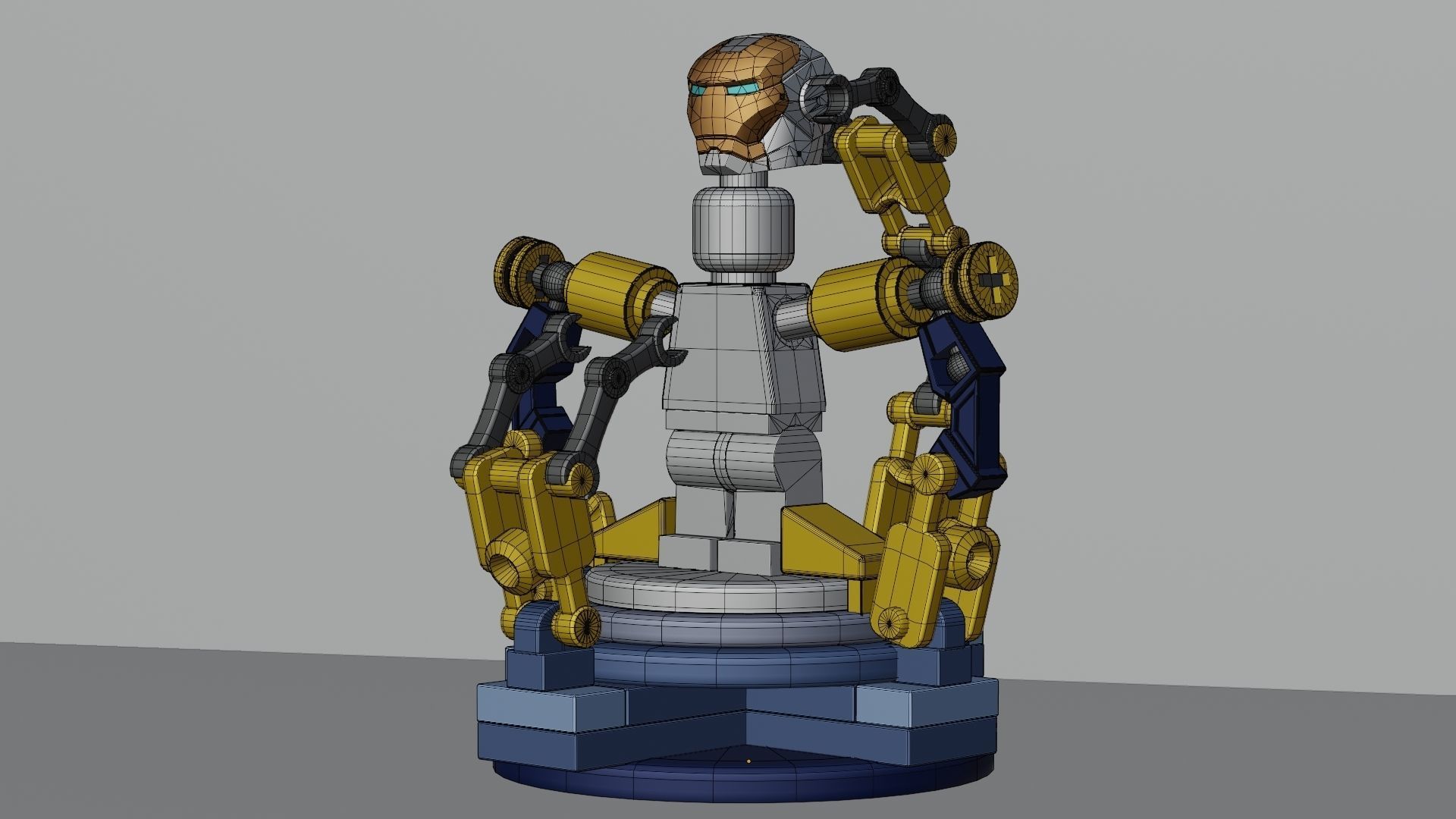 Lego Iron Man 3D model_14
