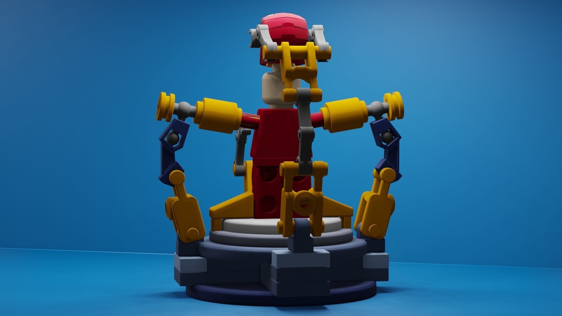 Lego Iron Man 3D model_31