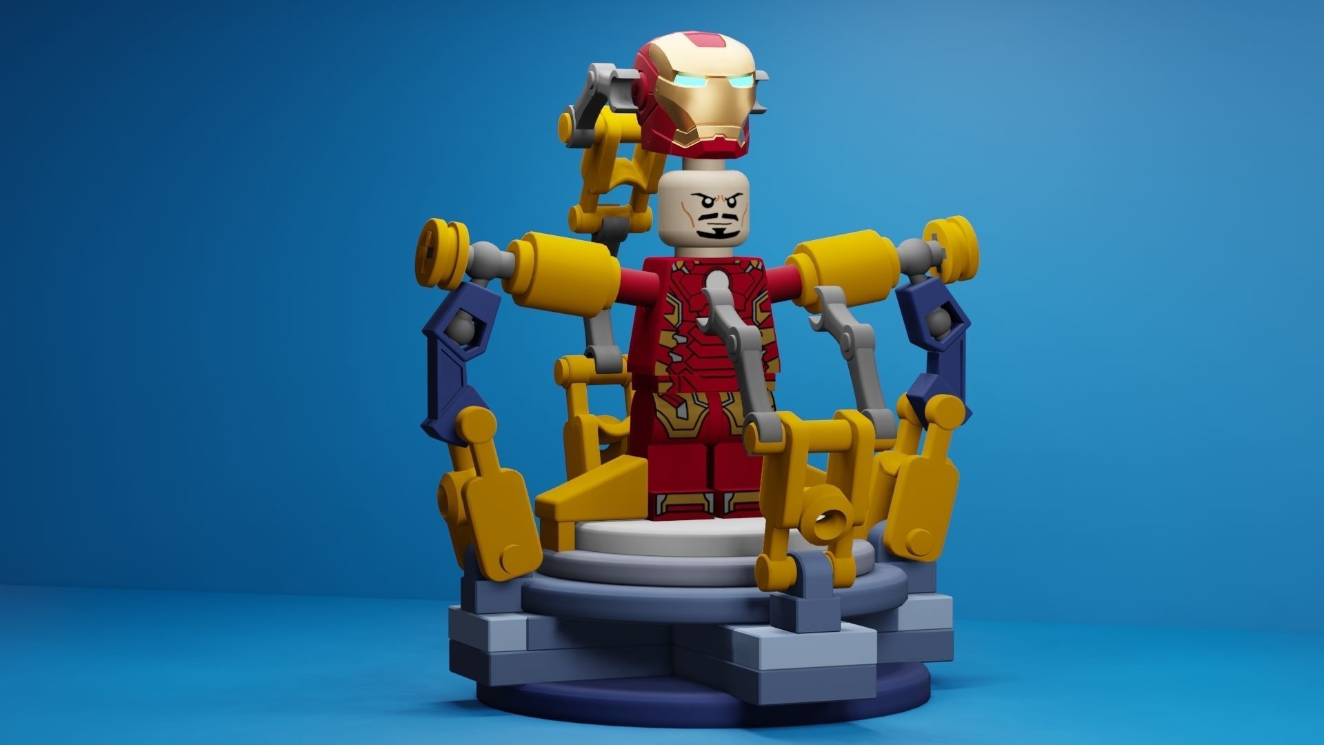 Lego Iron Man 3D model_52