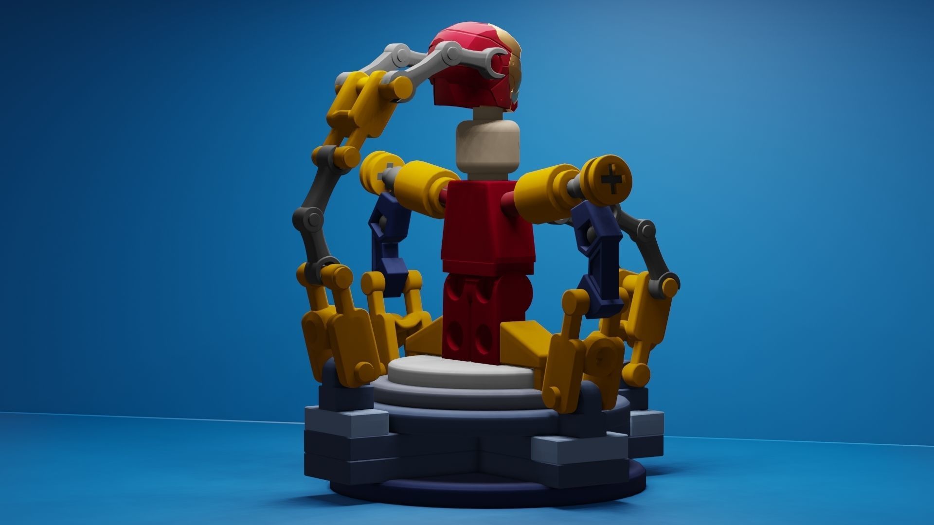 Lego Iron Man 3D model_39
