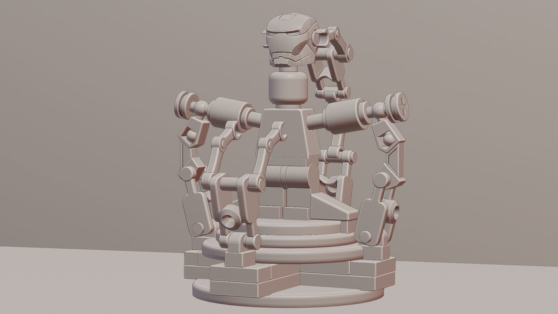 Lego Iron Man 3D model_98