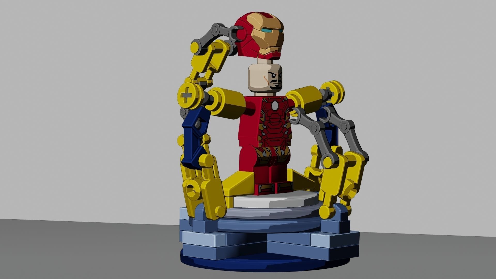 Lego Iron Man 3D model_87