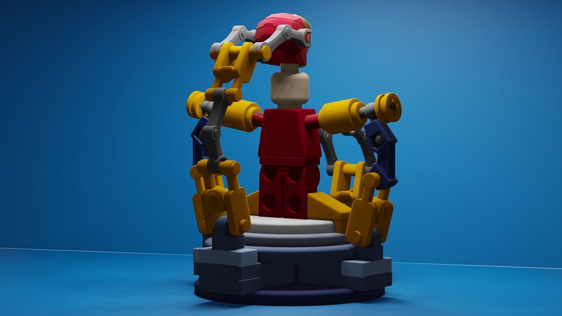 Lego Iron Man 3D model_37