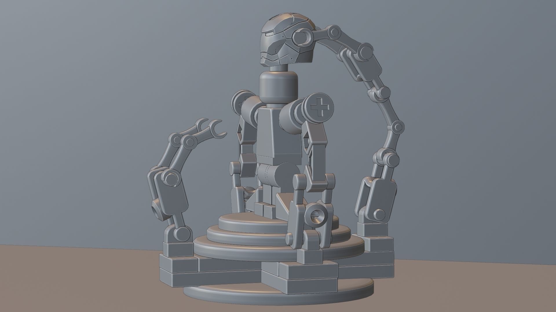 Lego Iron Man 3D model_70