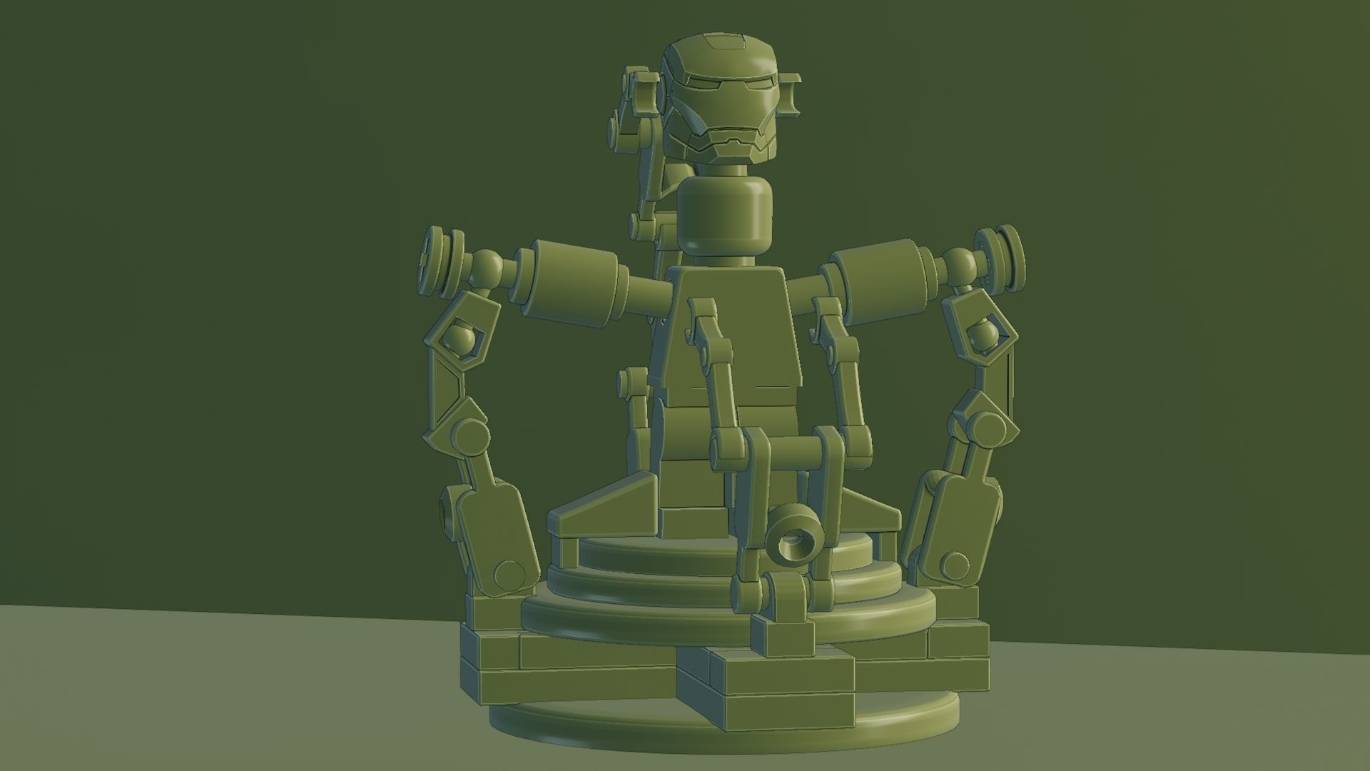 Lego Iron Man 3D model_91