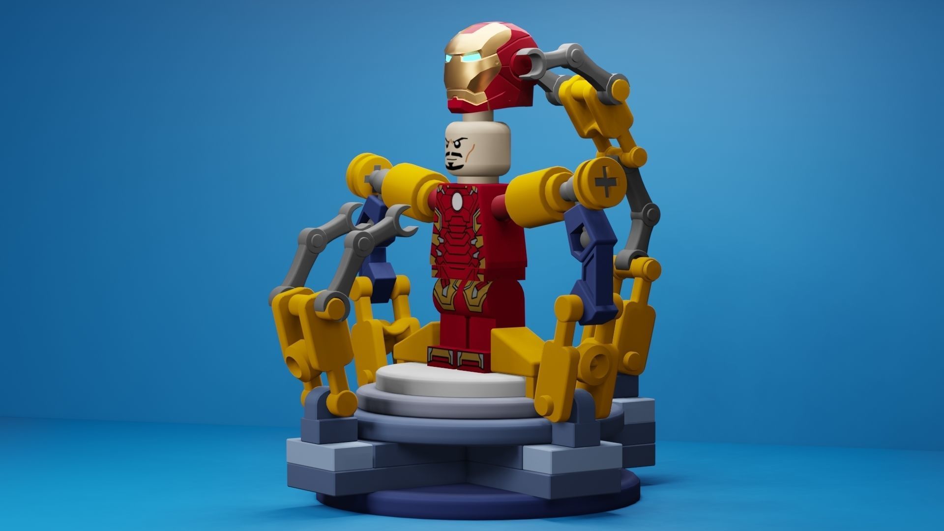 Lego Iron Man 3D model_17