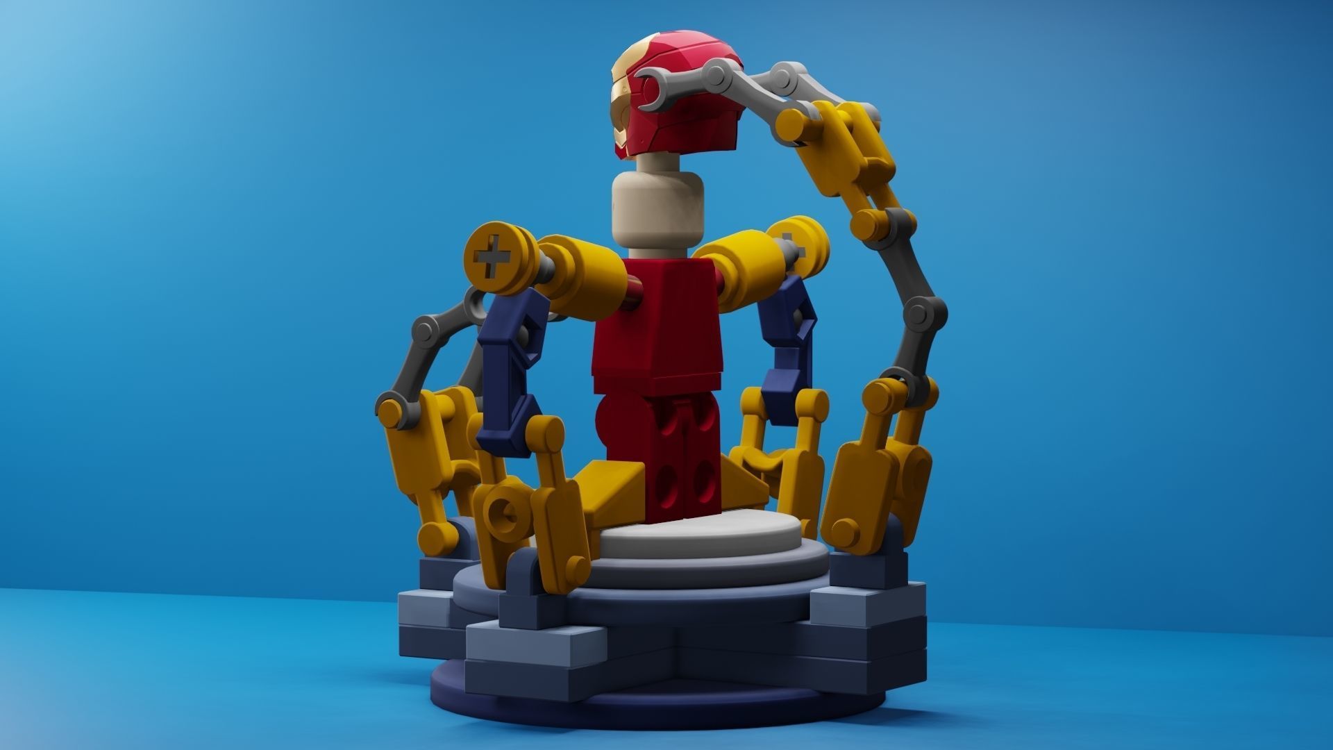 Lego Iron Man 3D model_24