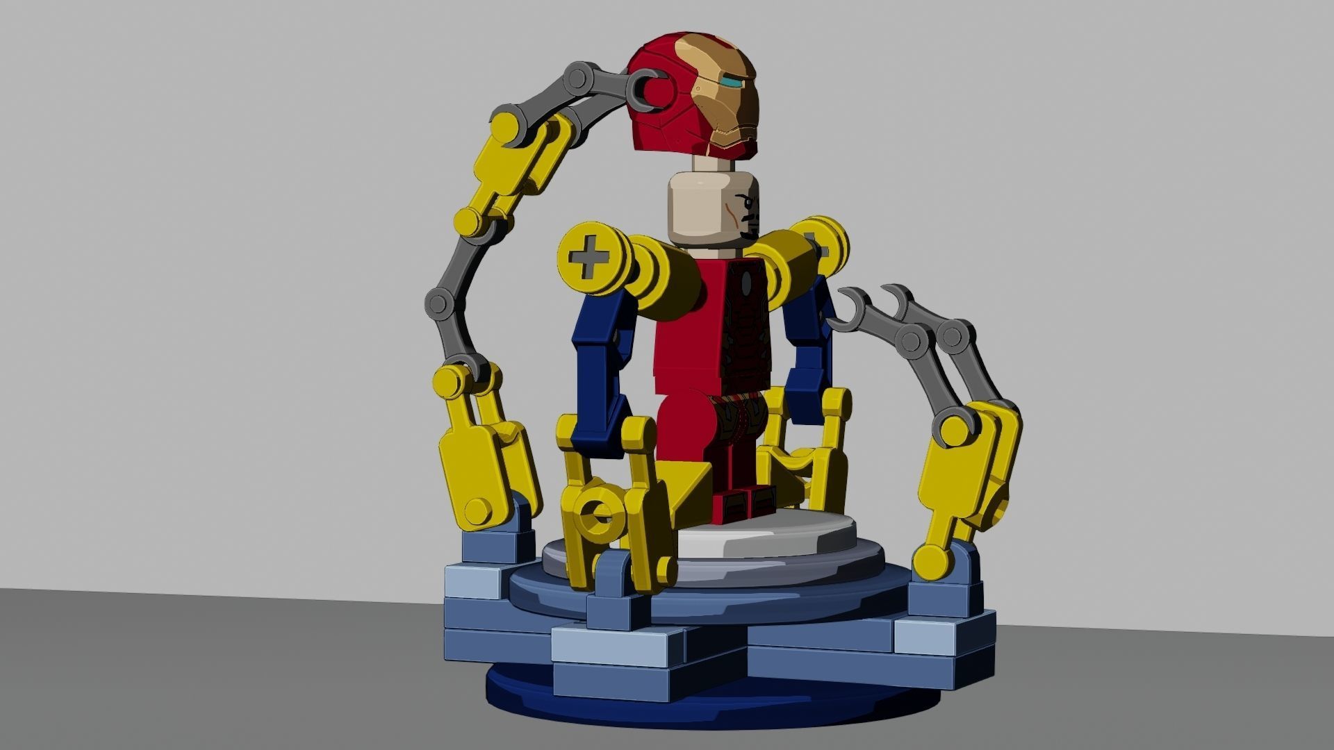 Lego Iron Man 3D model_85