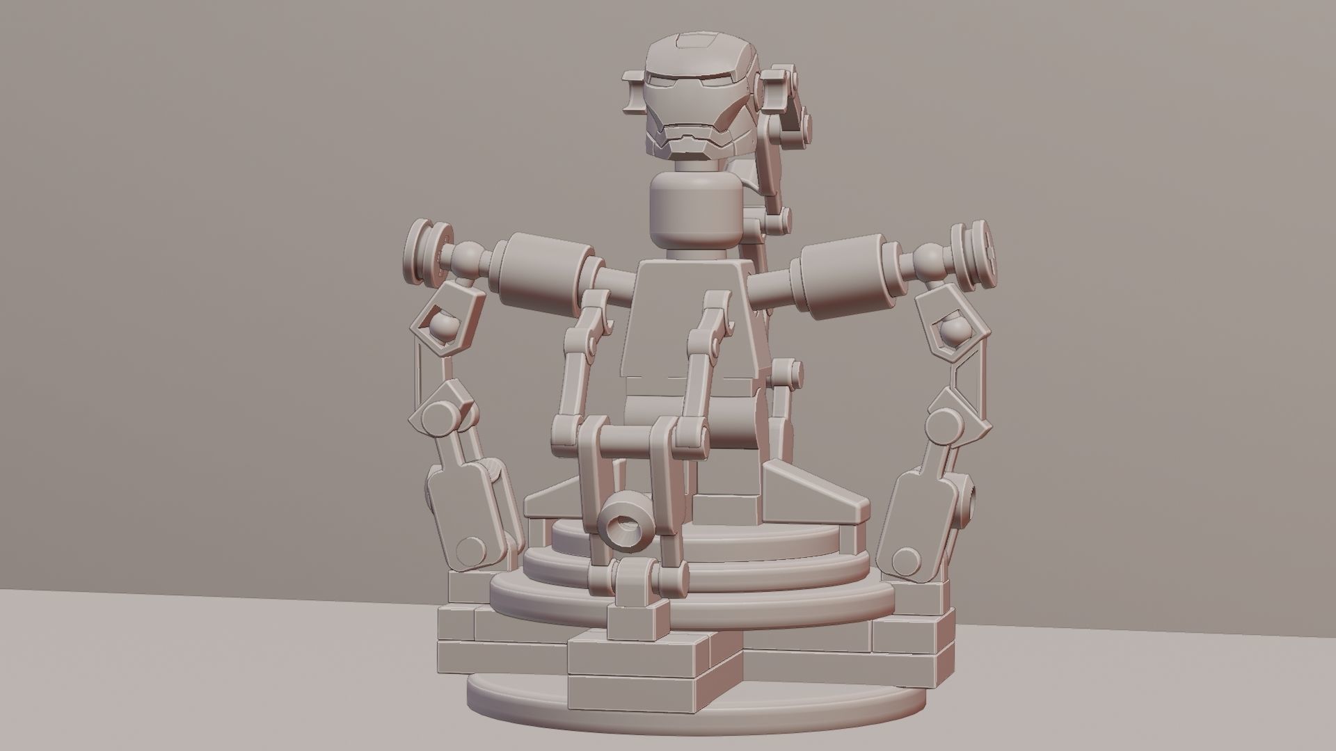 Lego Iron Man 3D model_95