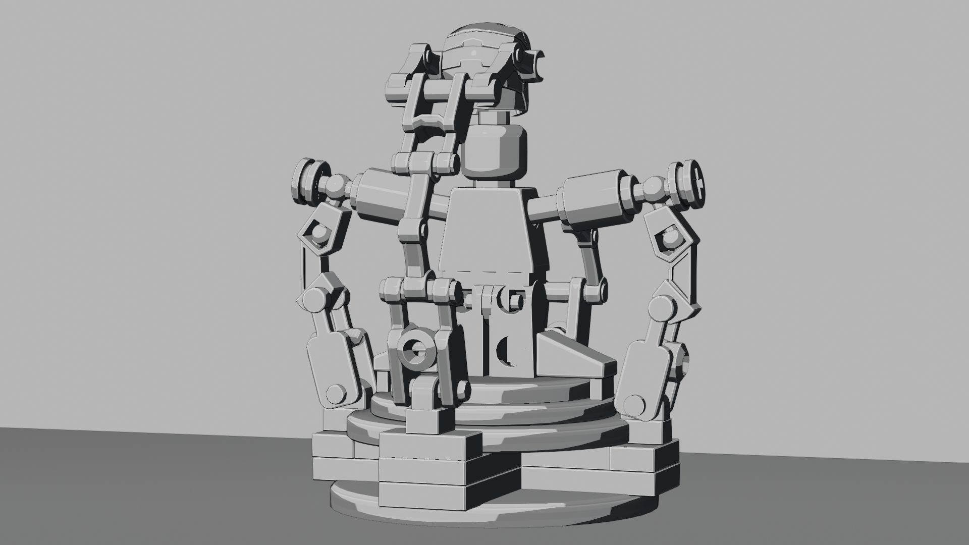 Lego Iron Man 3D model_78