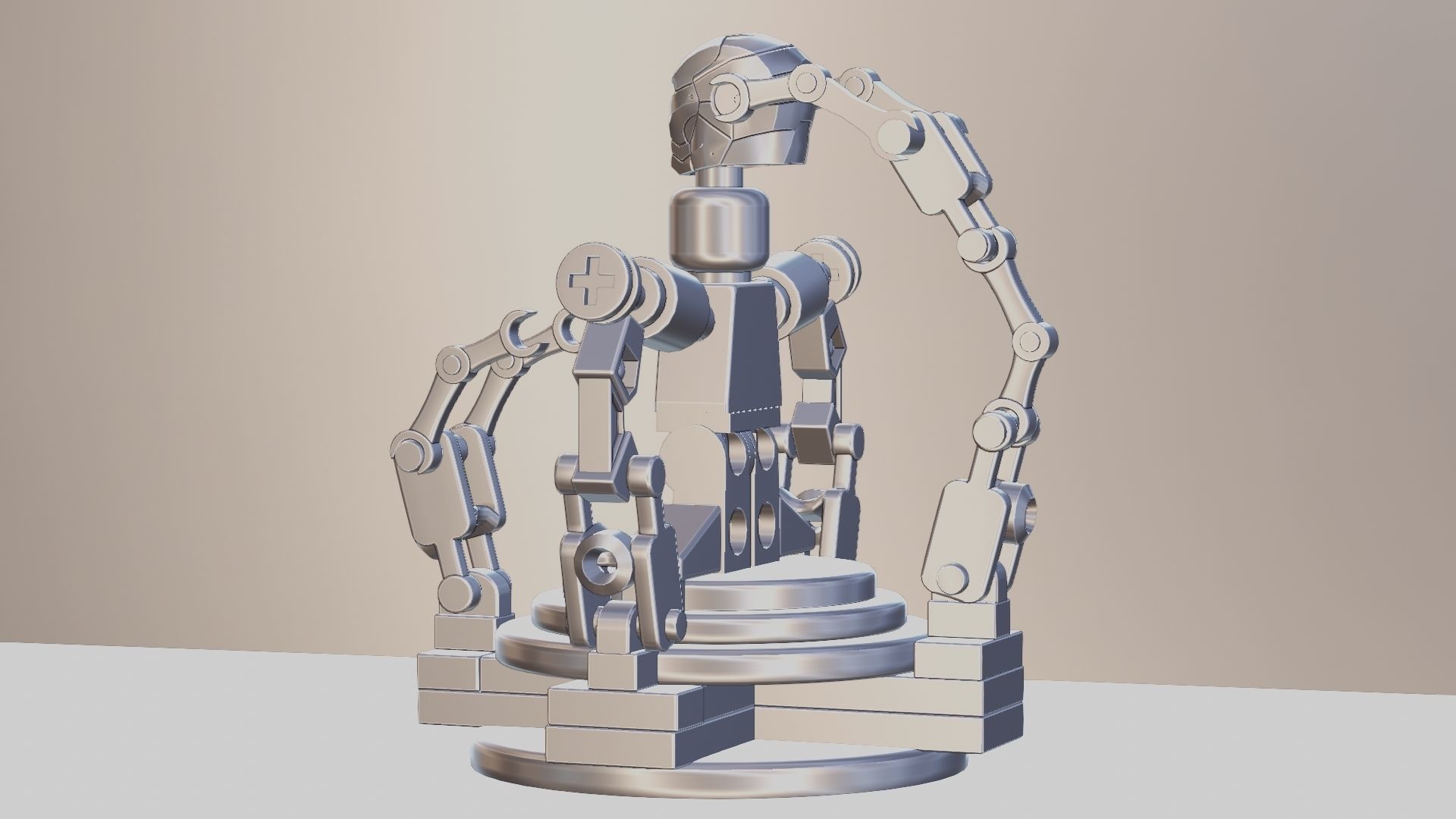 Lego Iron Man 3D model_73