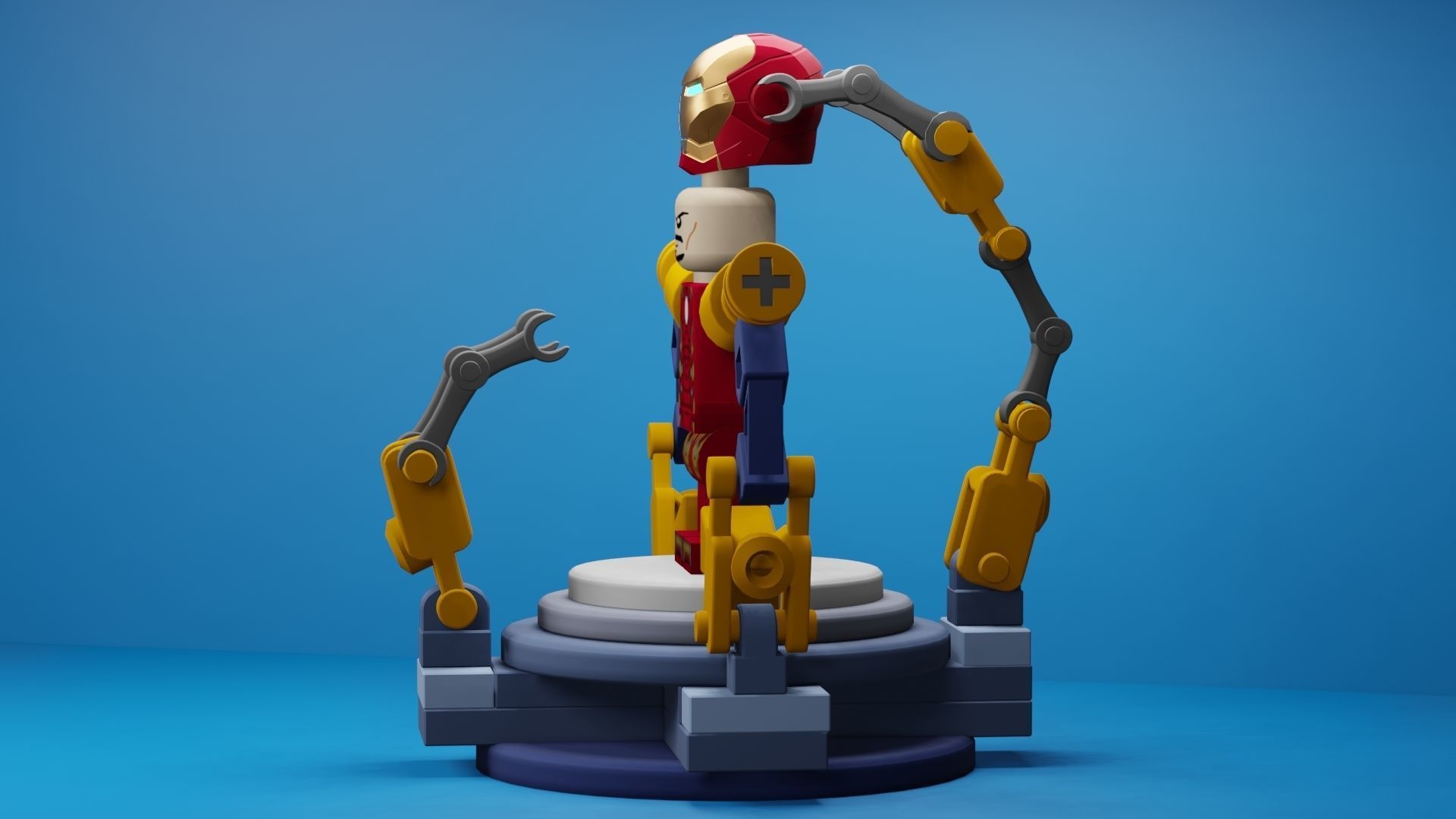 Lego Iron Man 3D model_20