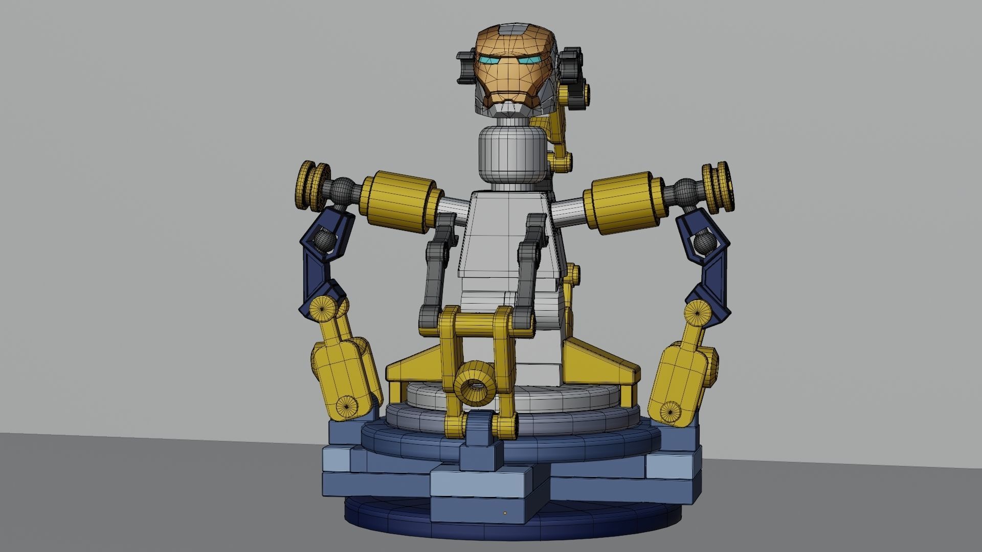 Lego Iron Man 3D model_59