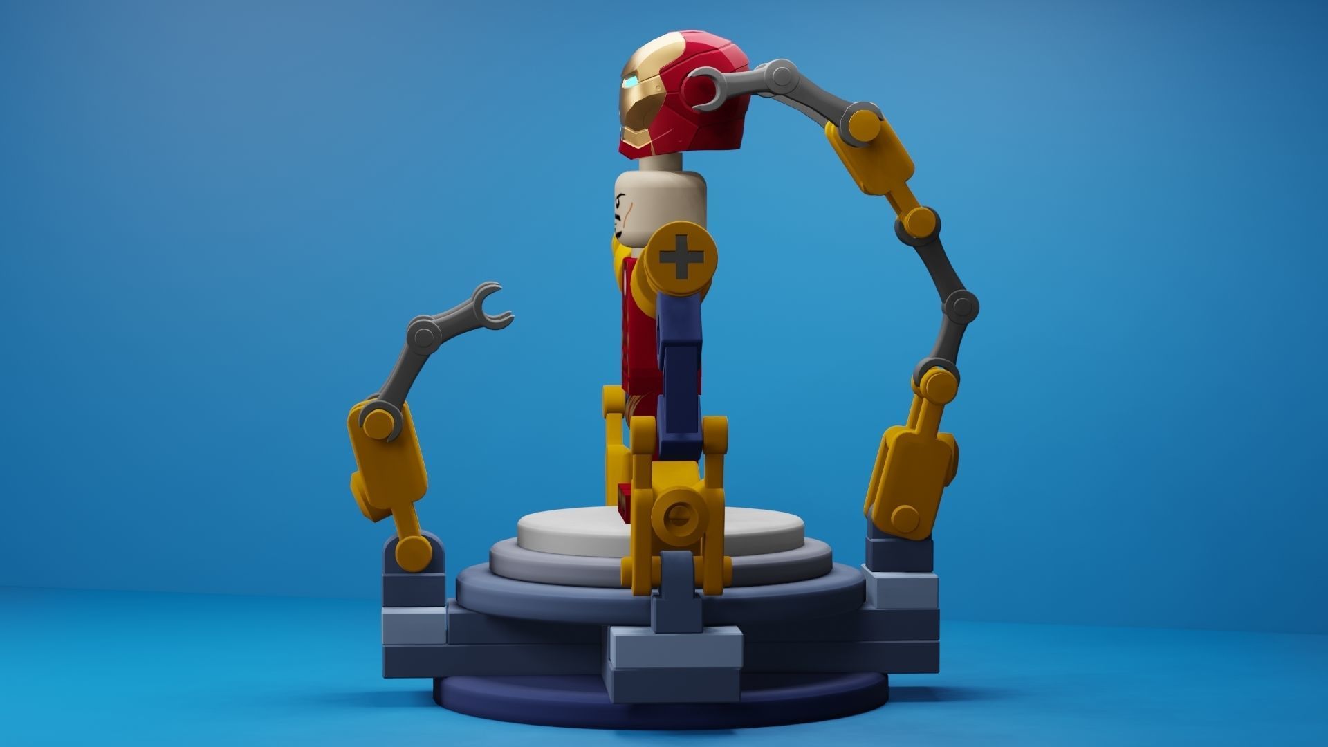 Lego Iron Man 3D model_21
