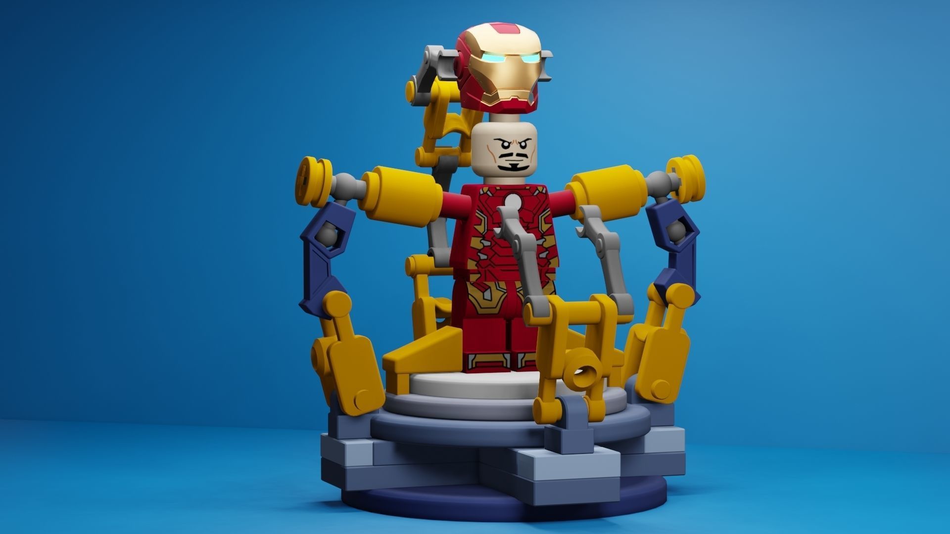 Lego Iron Man 3D model_53