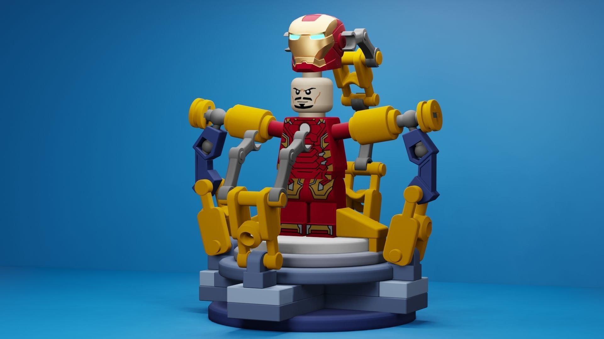 Lego Iron Man 3D model_65