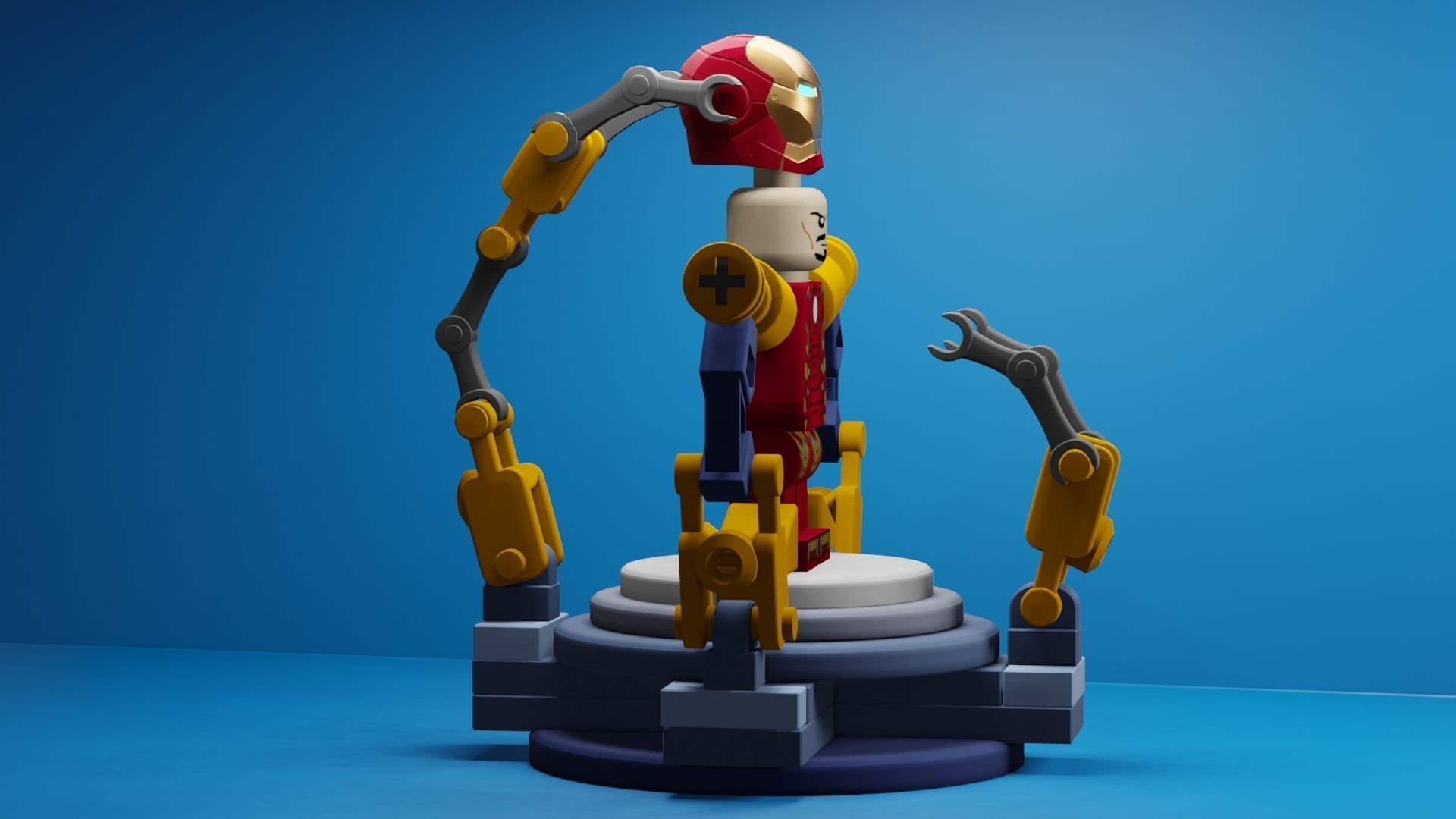 Lego Iron Man 3D model_44