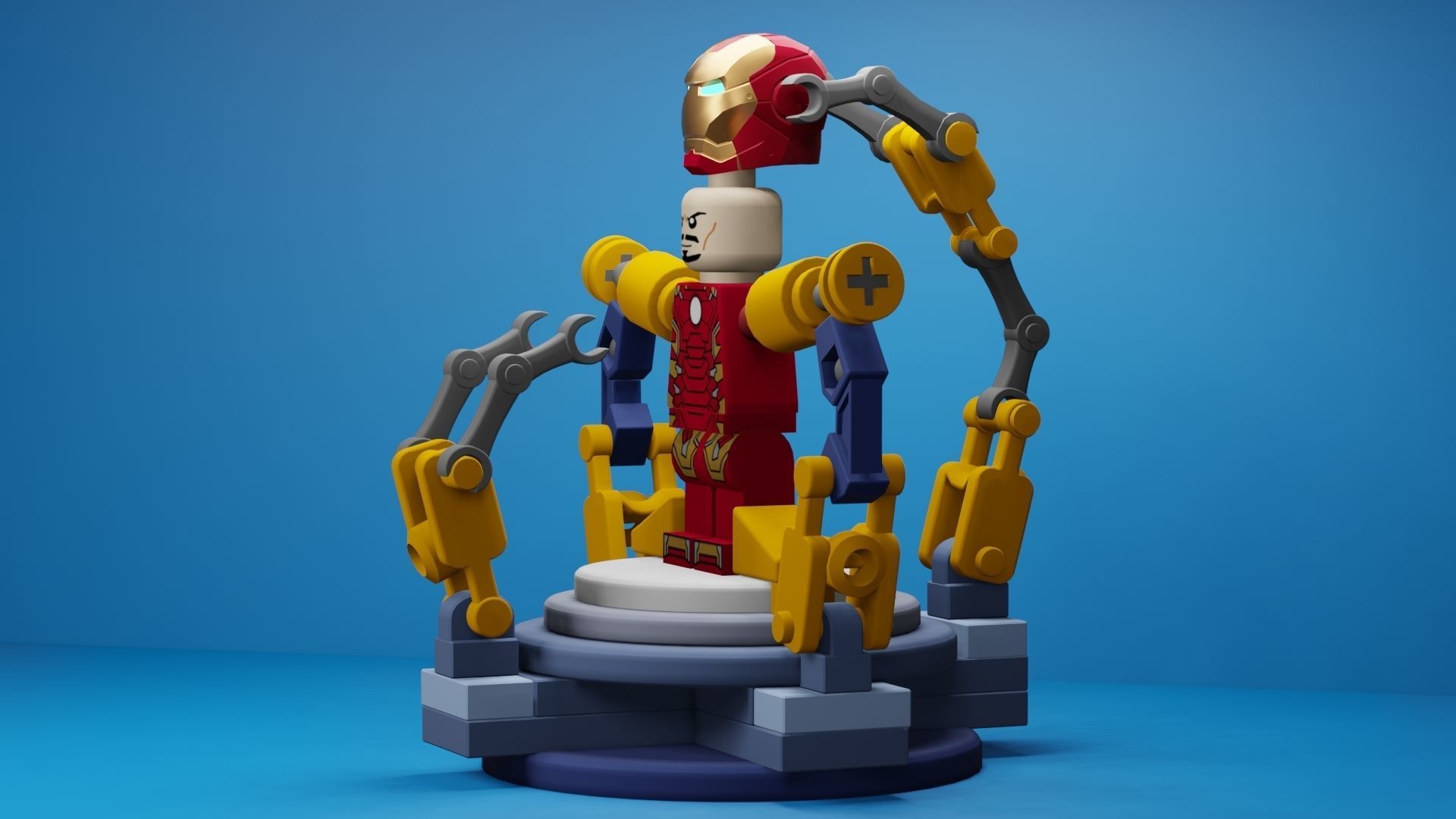Lego Iron Man 3D model_19