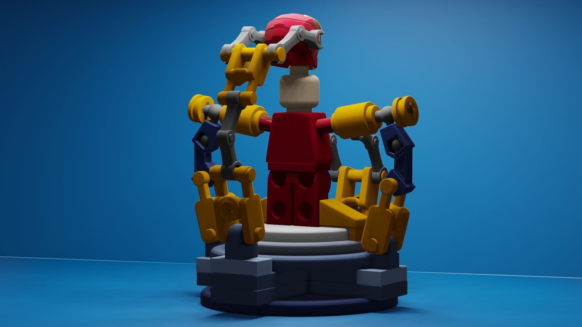 Lego Iron Man 3D model_35