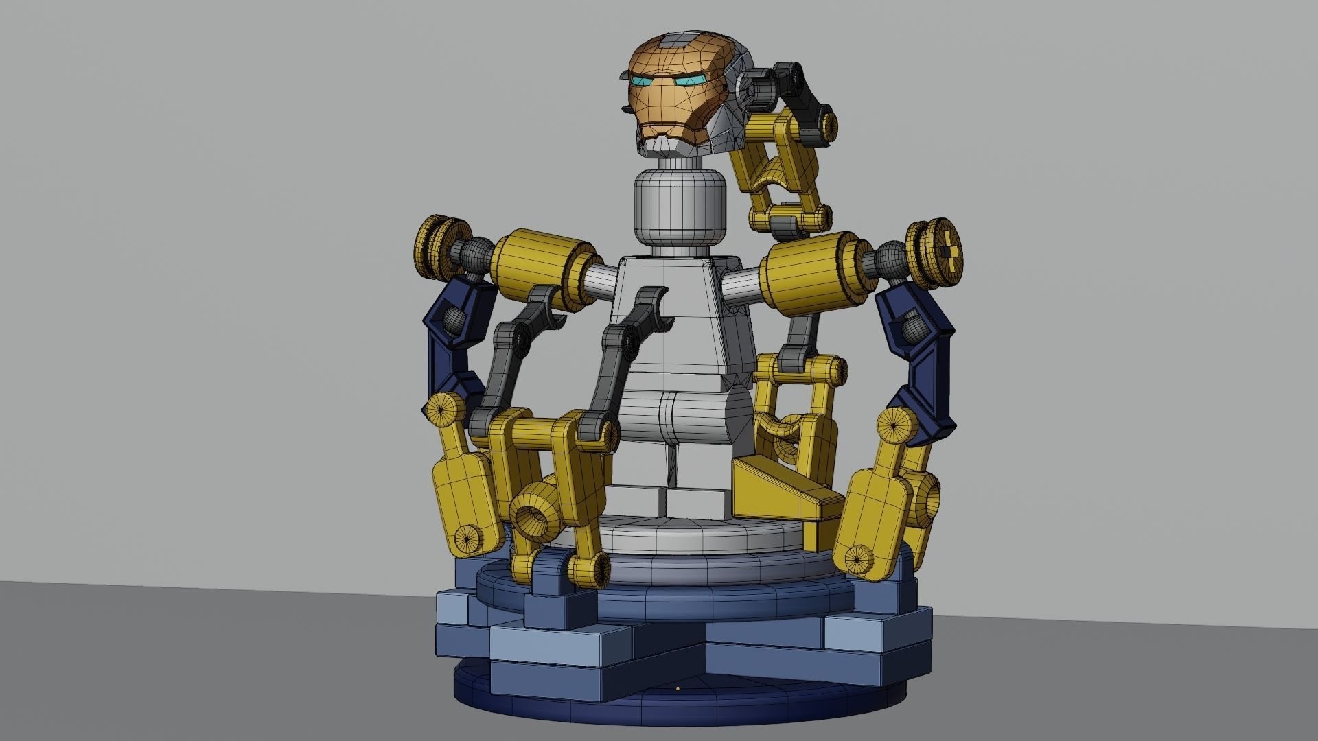 Lego Iron Man 3D model_8