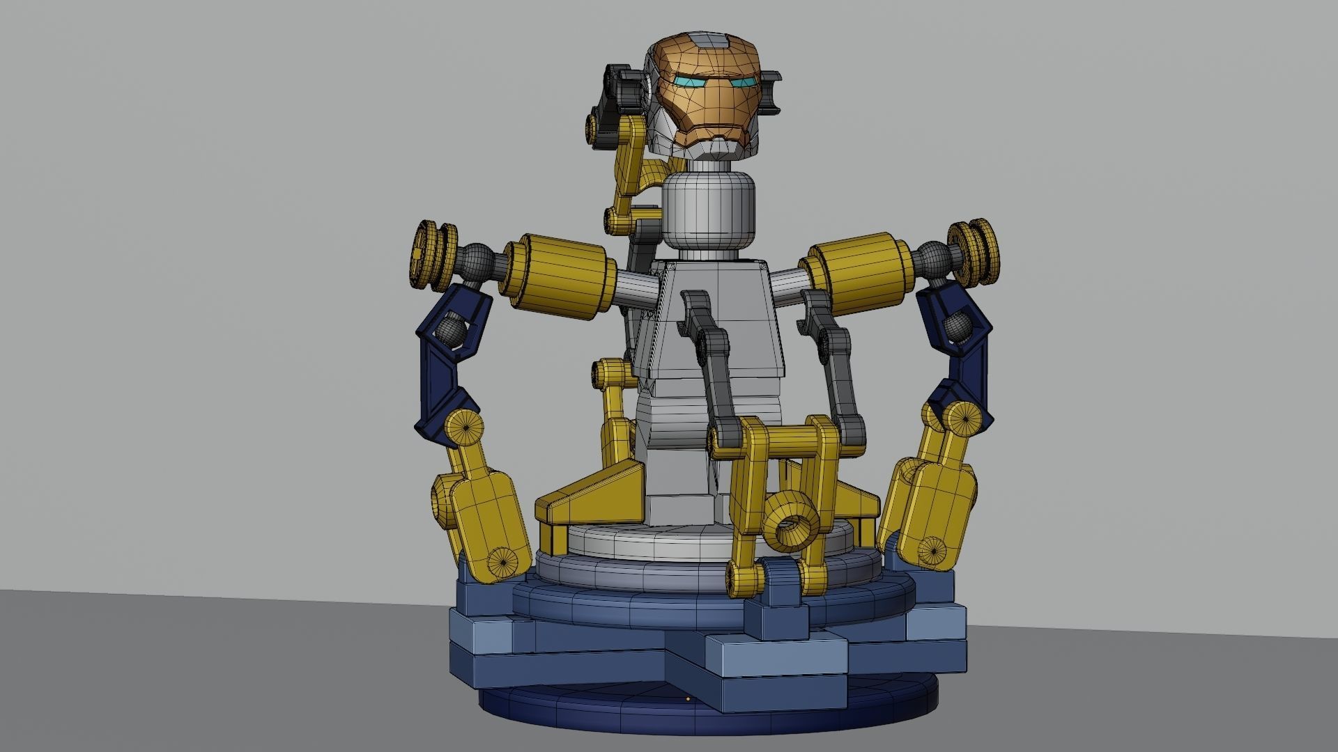 Lego Iron Man 3D model_54