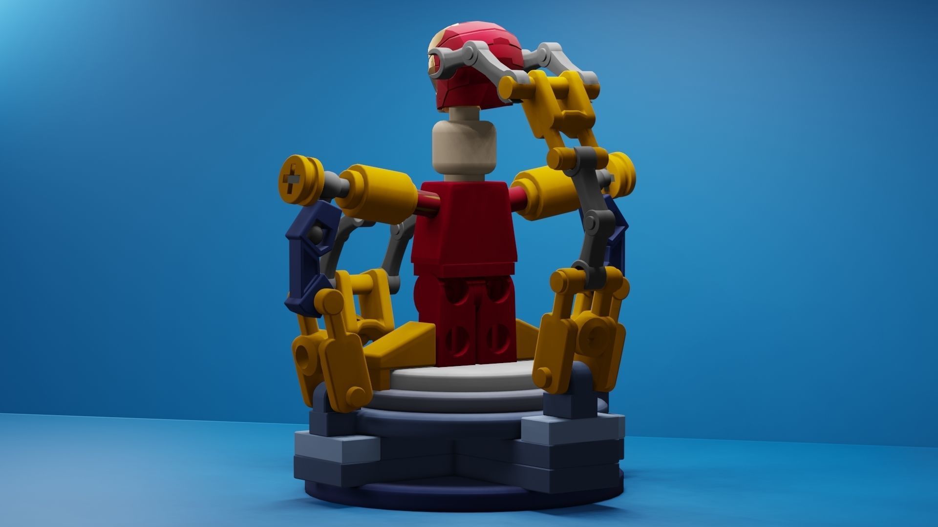 Lego Iron Man 3D model_28
